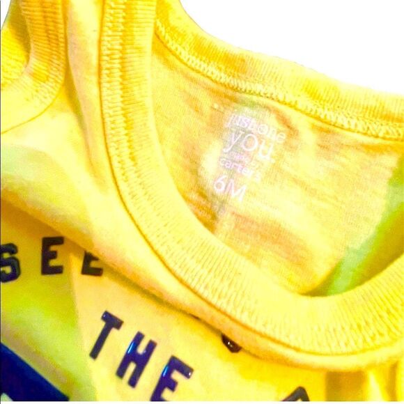 🔥 5 for $30 🔥Carters Boys “See You At The Beach” Shirt & Shorts Set, 6-9M - Picture 3 of 5